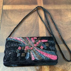 Beautiful Beaded Clutch Evening Bag Purse Handmade Colorful formal crossbody
